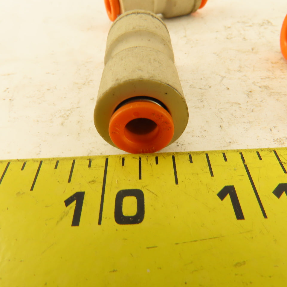 3/8"  to  1/4" Reducer Tube Push To Connect Straight Connector Lot of 6