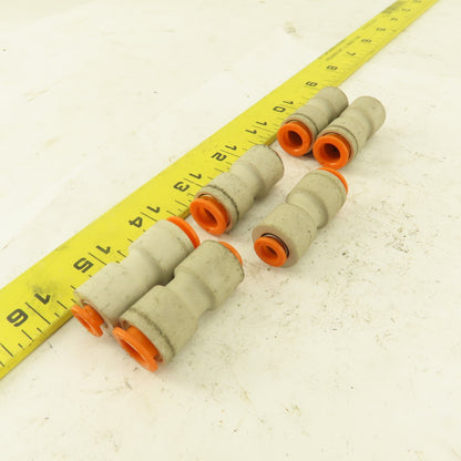 3/8"  to  1/4" Reducer Tube Push To Connect Straight Connector Lot of 6