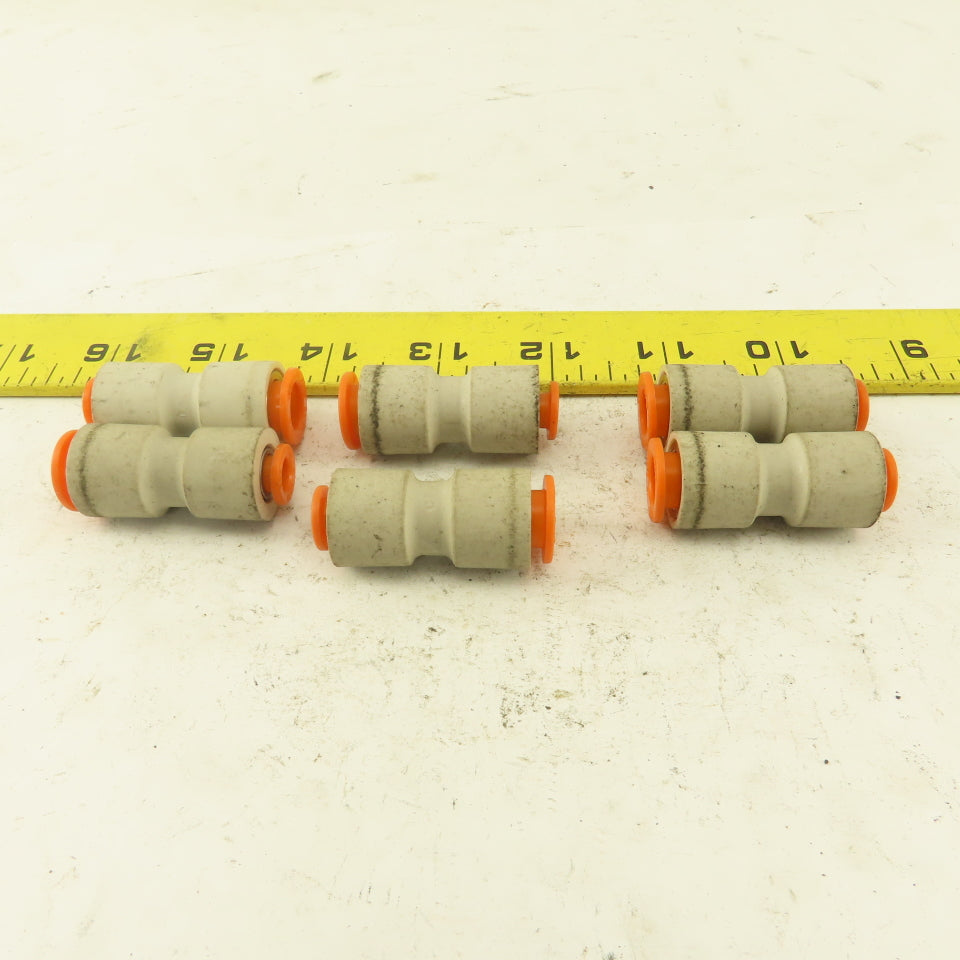 3/8"  to  1/4" Reducer Tube Push To Connect Straight Connector Lot of 6