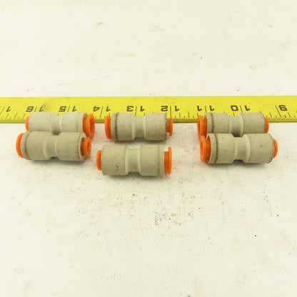 3/8"  to  1/4" Reducer Tube Push To Connect Straight Connector Lot of 6