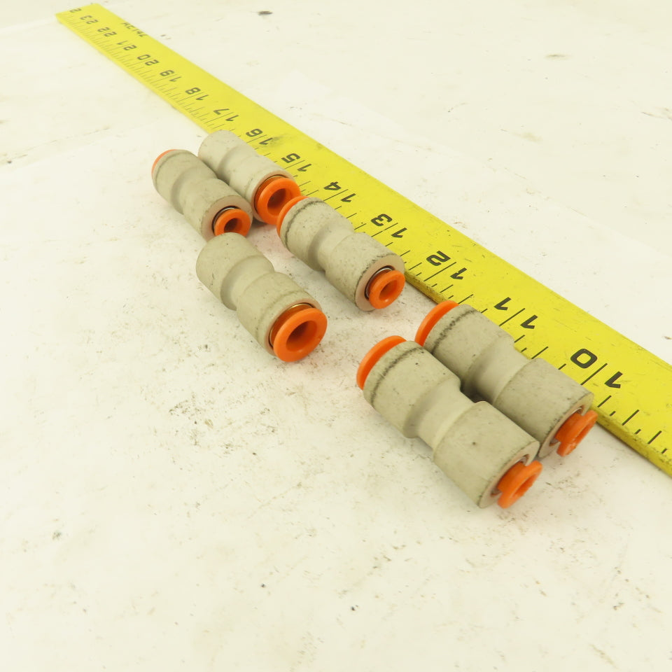 3/8"  to  1/4" Reducer Tube Push To Connect Straight Connector Lot of 6