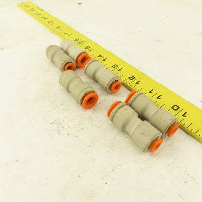 3/8"  to  1/4" Reducer Tube Push To Connect Straight Connector Lot of 6