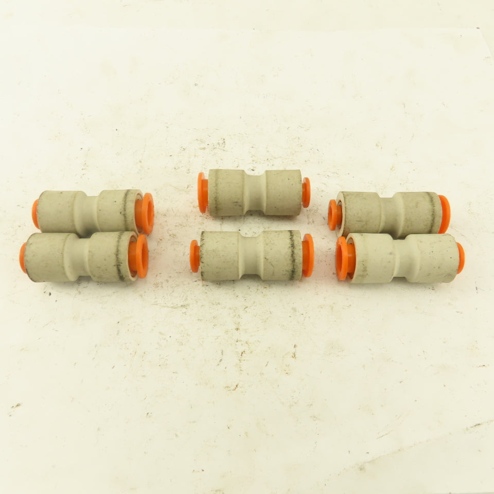 3/8"  to  1/4" Reducer Tube Push To Connect Straight Connector Lot of 6