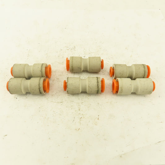 3/8"  to  1/4" Reducer Tube Push To Connect Straight Connector Lot of 6