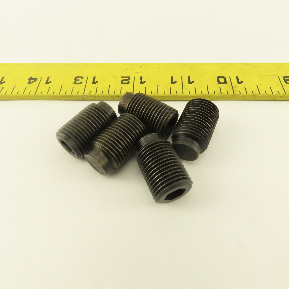 5/8"-18 x 1" Half Dog Point Socket Head Set Screw Lot Of 5