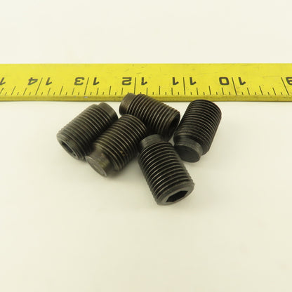 5/8"-18 x 1" Half Dog Point Socket Head Set Screw Lot Of 5