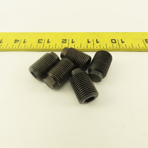 5/8"-18 x 1" Half Dog Point Socket Head Set Screw Lot Of 5