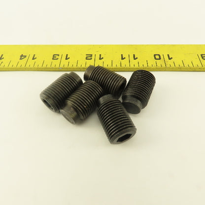 5/8"-18 x 1" Half Dog Point Socket Head Set Screw Lot Of 5