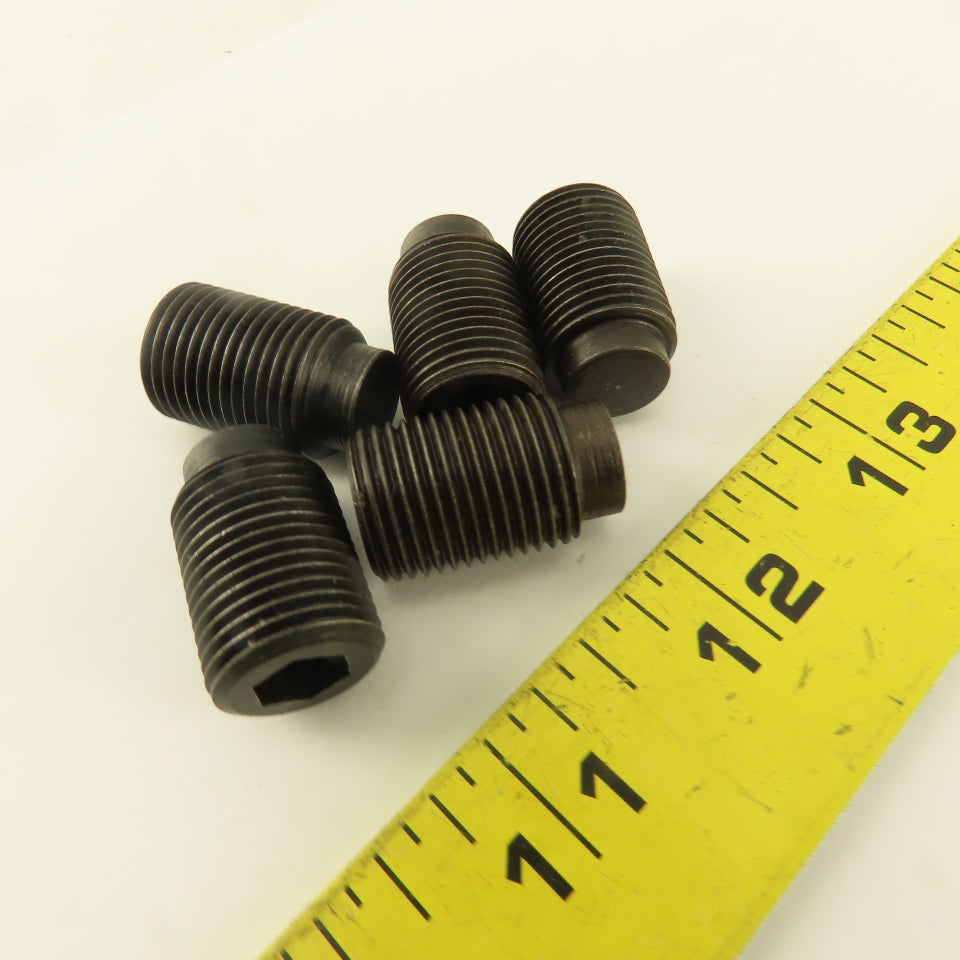 5/8"-18 x 1" Half Dog Point Socket Head Set Screw Lot Of 5