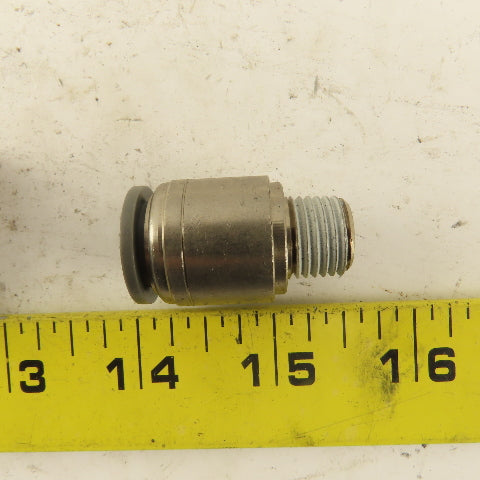 1/2" Tube Push To Connect x 1/4" NPT Male Straight Connector Lot of 4