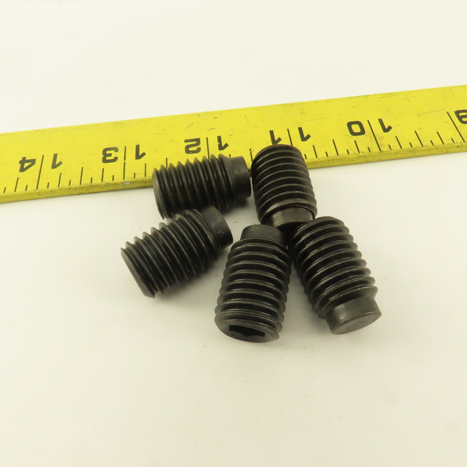 5/8"-11 x 1" Half Dog Point Socket Head Set Screw Lot Of 5