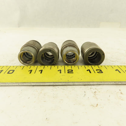 1/2" Tube Push To Connect x 3/8" NPT Male Straight Connector Lot of 4