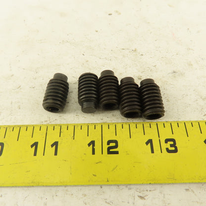 7/16"-14 x 3/4" Half Dog Point Socket Head Set Screw Lot Of 5