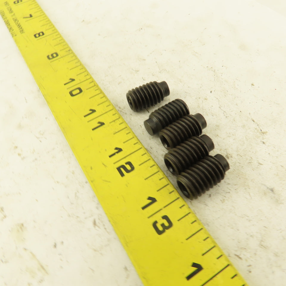 7/16"-14 x 3/4" Half Dog Point Socket Head Set Screw Lot Of 5