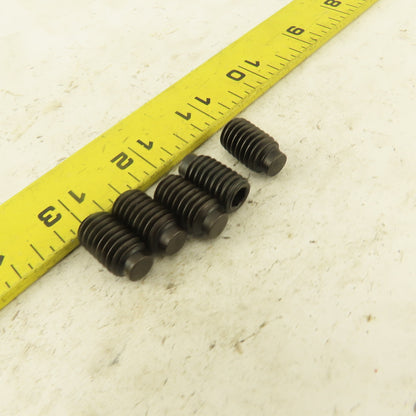 7/16"-14 x 3/4" Half Dog Point Socket Head Set Screw Lot Of 5