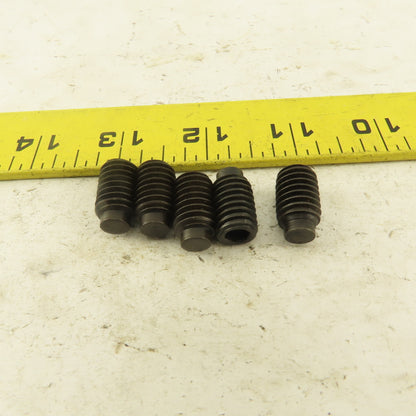 7/16"-14 x 3/4" Half Dog Point Socket Head Set Screw Lot Of 5