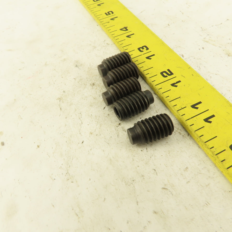 7/16"-14 x 3/4" Half Dog Point Socket Head Set Screw Lot Of 5