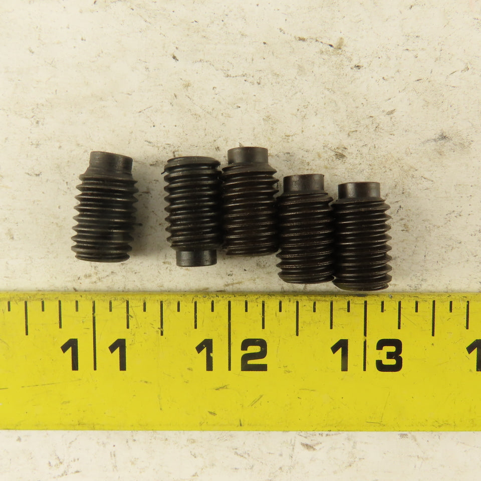 7/16"-14 x 3/4" Half Dog Point Socket Head Set Screw Lot Of 5