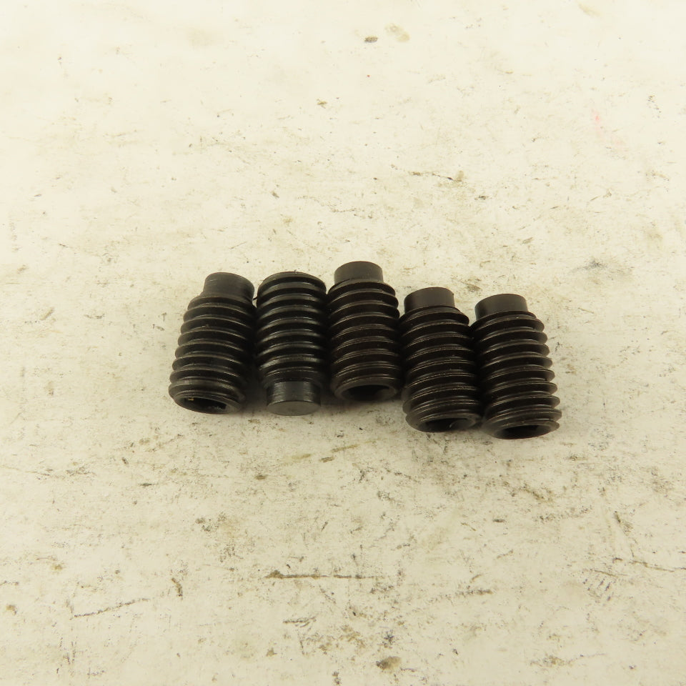 7/16"-14 x 3/4" Half Dog Point Socket Head Set Screw Lot Of 5