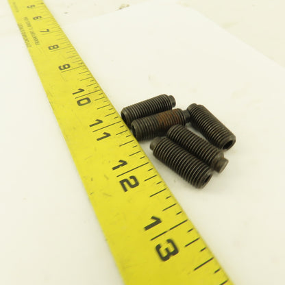 3/8"-24 x 1" Half Dog Point Socket Head Set Screw Lot Of 5