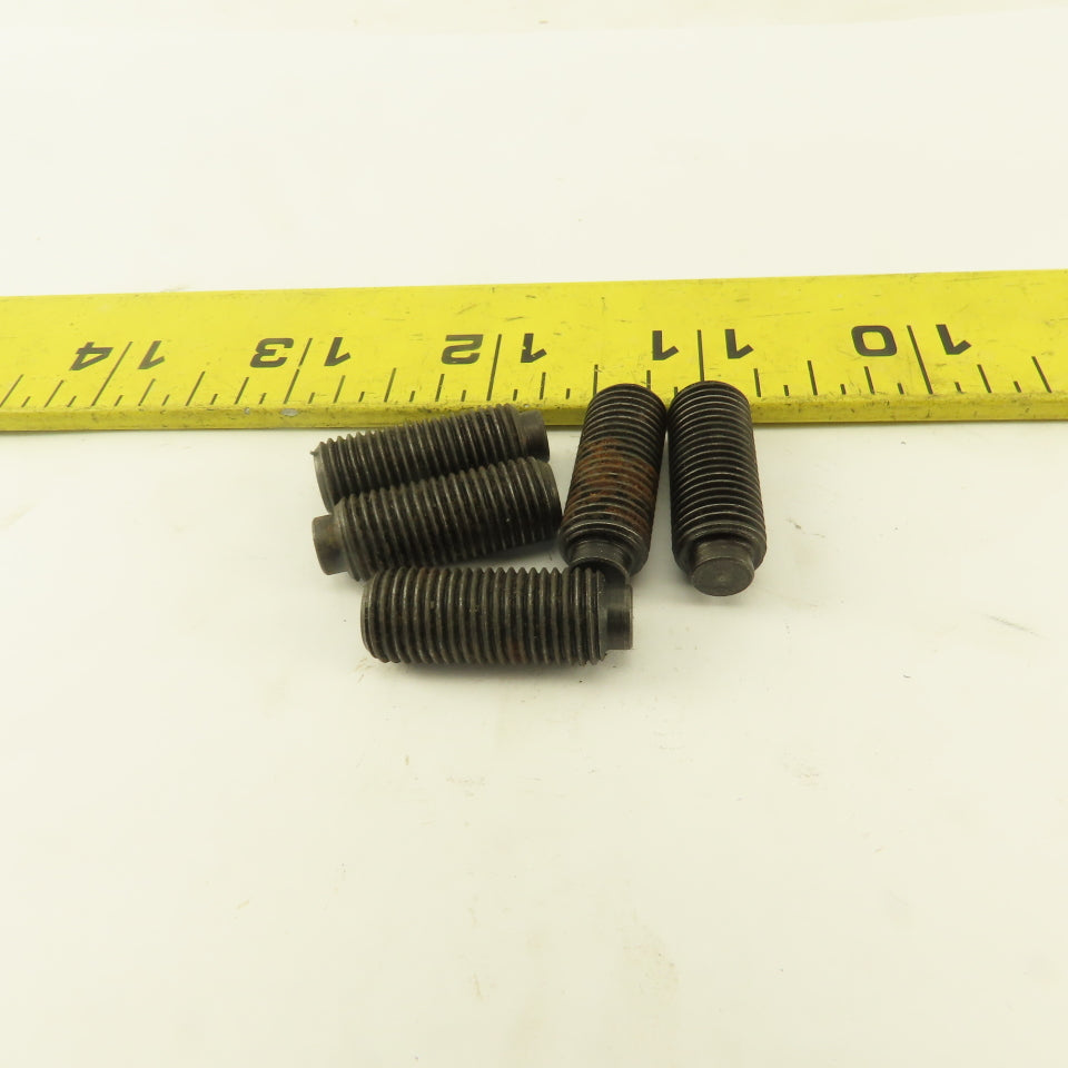 3/8"-24 x 1" Half Dog Point Socket Head Set Screw Lot Of 5