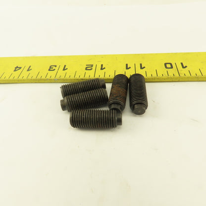 3/8"-24 x 1" Half Dog Point Socket Head Set Screw Lot Of 5