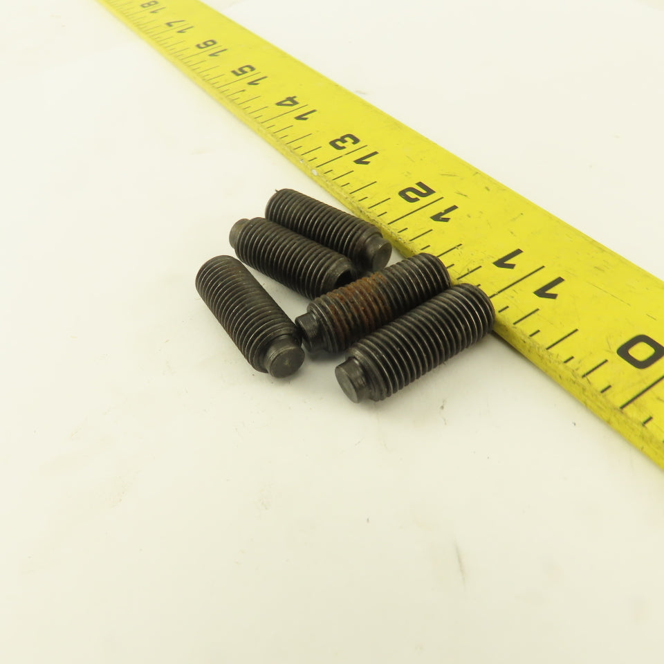 3/8"-24 x 1" Half Dog Point Socket Head Set Screw Lot Of 5