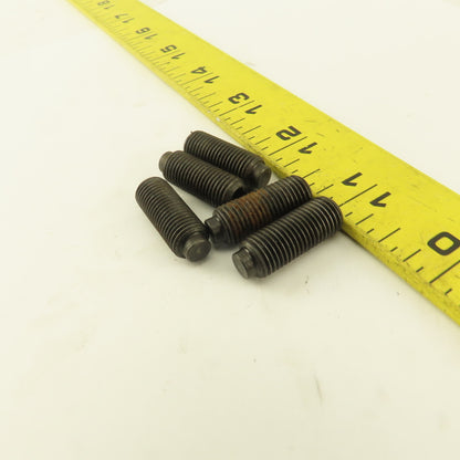 3/8"-24 x 1" Half Dog Point Socket Head Set Screw Lot Of 5