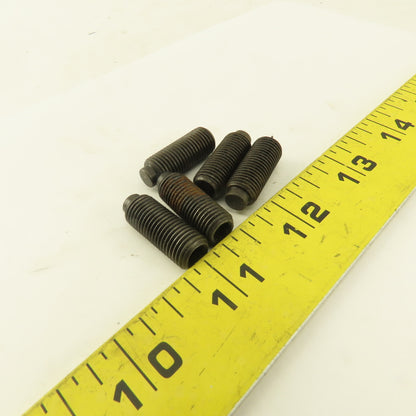 3/8"-24 x 1" Half Dog Point Socket Head Set Screw Lot Of 5