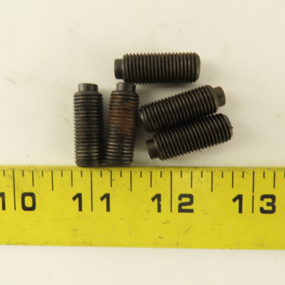 3/8"-24 x 1" Half Dog Point Socket Head Set Screw Lot Of 5
