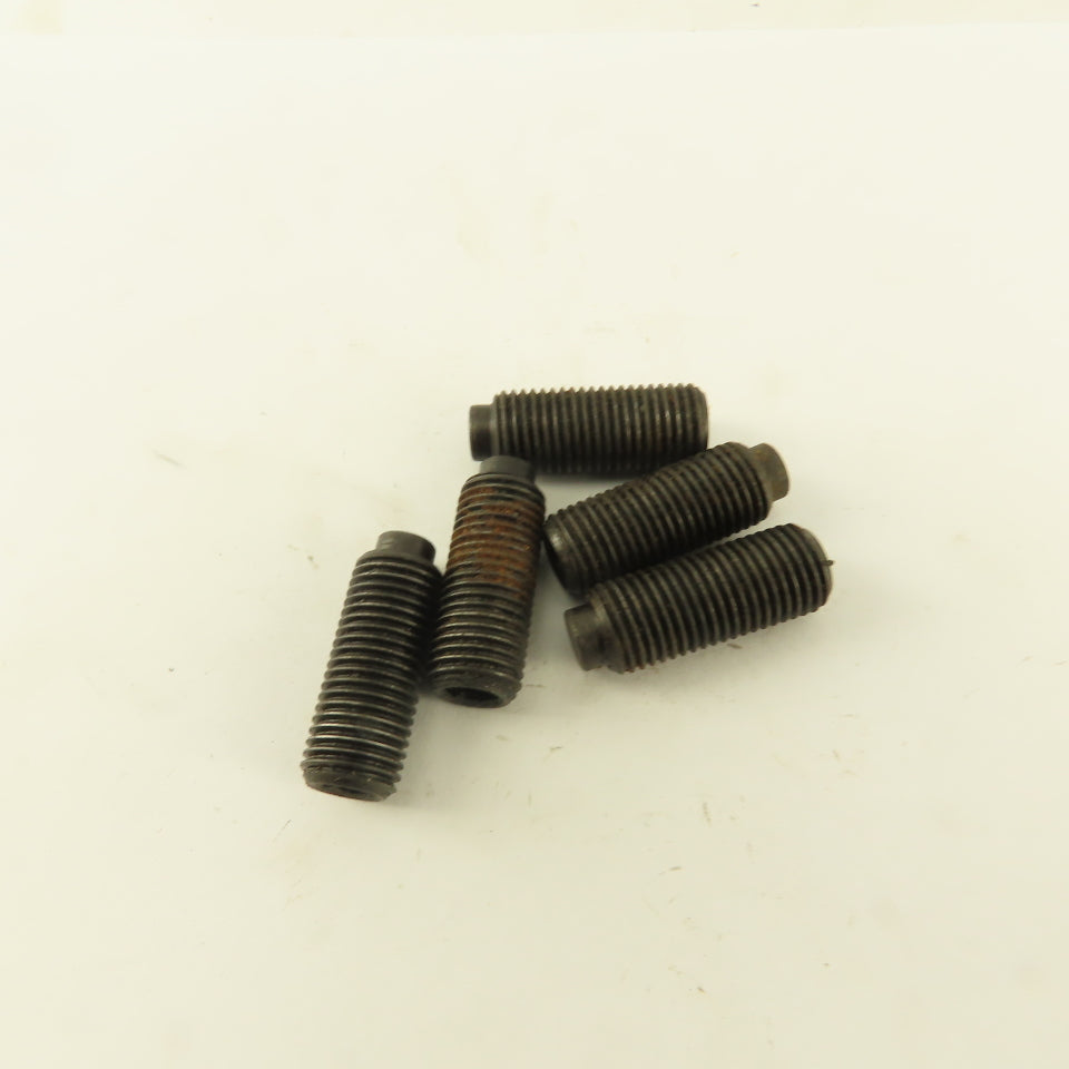 3/8"-24 x 1" Half Dog Point Socket Head Set Screw Lot Of 5