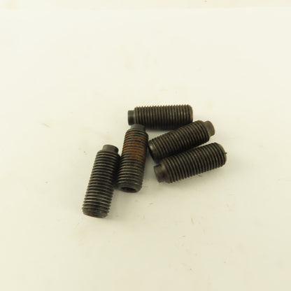 3/8"-24 x 1" Half Dog Point Socket Head Set Screw Lot Of 5