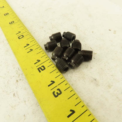 3/8"-24 x 1/2" Half Dog Point Socket Head Set Screw Lot Of 10
