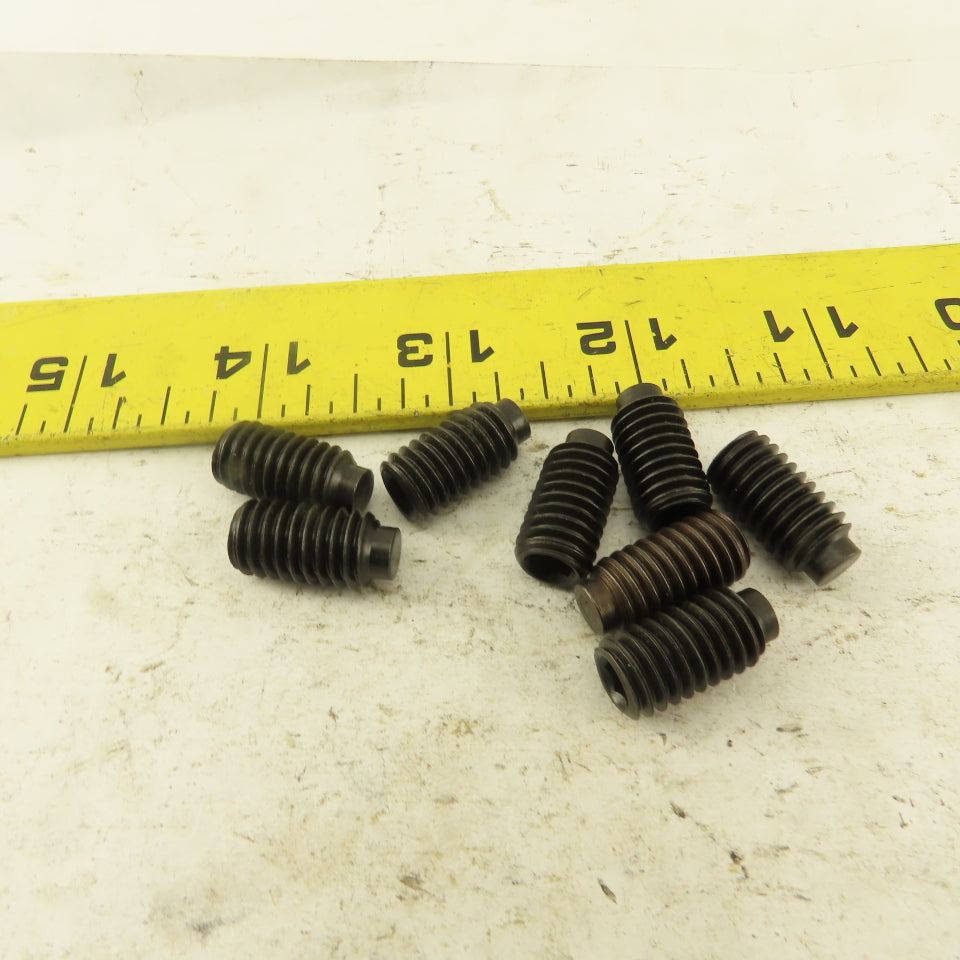 3/8"-16 x 3/4" Half Dog Point Socket Head Set Screw Lot Of 8