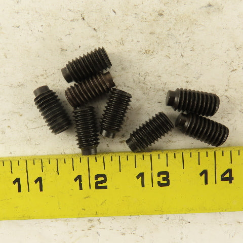 3/8"-16 x 3/4" Half Dog Point Socket Head Set Screw Lot Of 8