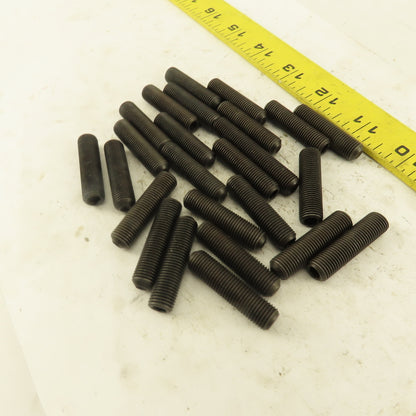 3/8"-24 x 1-1/2" Cup Point Socket Head Set Screw Lot Of 25