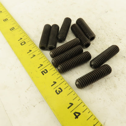 7/16"-14 x 1-1/2" Cup Point Socket Head Set Screw Lot Of 10