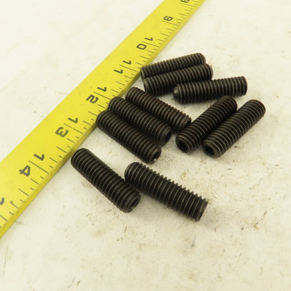7/16"-14 x 1-1/2" Cup Point Socket Head Set Screw Lot Of 10