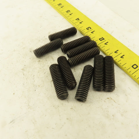 7/16"-14 x 1-1/2" Cup Point Socket Head Set Screw Lot Of 10
