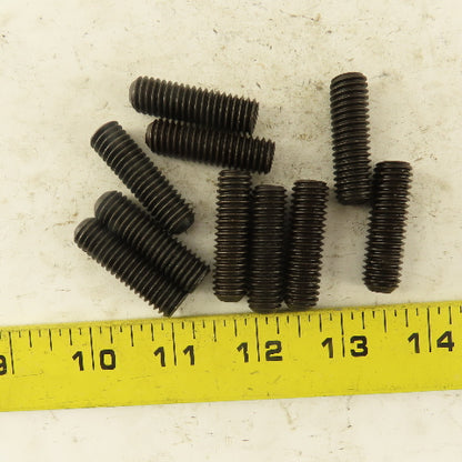 7/16"-14 x 1-1/2" Cup Point Socket Head Set Screw Lot Of 10
