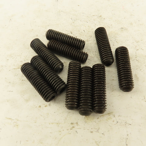 7/16"-14 x 1-1/2" Cup Point Socket Head Set Screw Lot Of 10