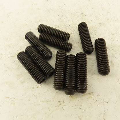 7/16"-14 x 1-1/2" Cup Point Socket Head Set Screw Lot Of 10