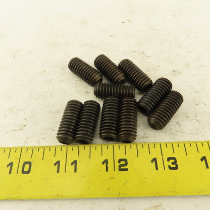 7/16"-14 x 1" Cup Point Socket Head Set Screw Lot Of 10