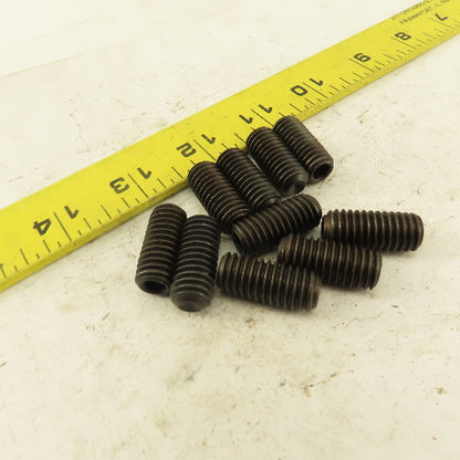 7/16"-14 x 1" Cup Point Socket Head Set Screw Lot Of 10