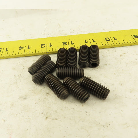 7/16"-14 x 1" Cup Point Socket Head Set Screw Lot Of 10