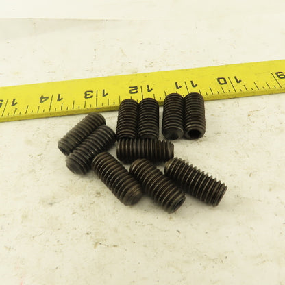 7/16"-14 x 1" Cup Point Socket Head Set Screw Lot Of 10