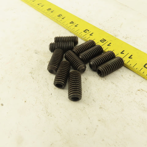7/16"-14 x 1" Cup Point Socket Head Set Screw Lot Of 10