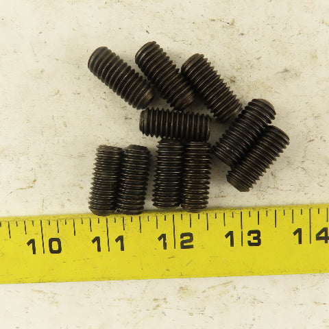 7/16"-14 x 1" Cup Point Socket Head Set Screw Lot Of 10