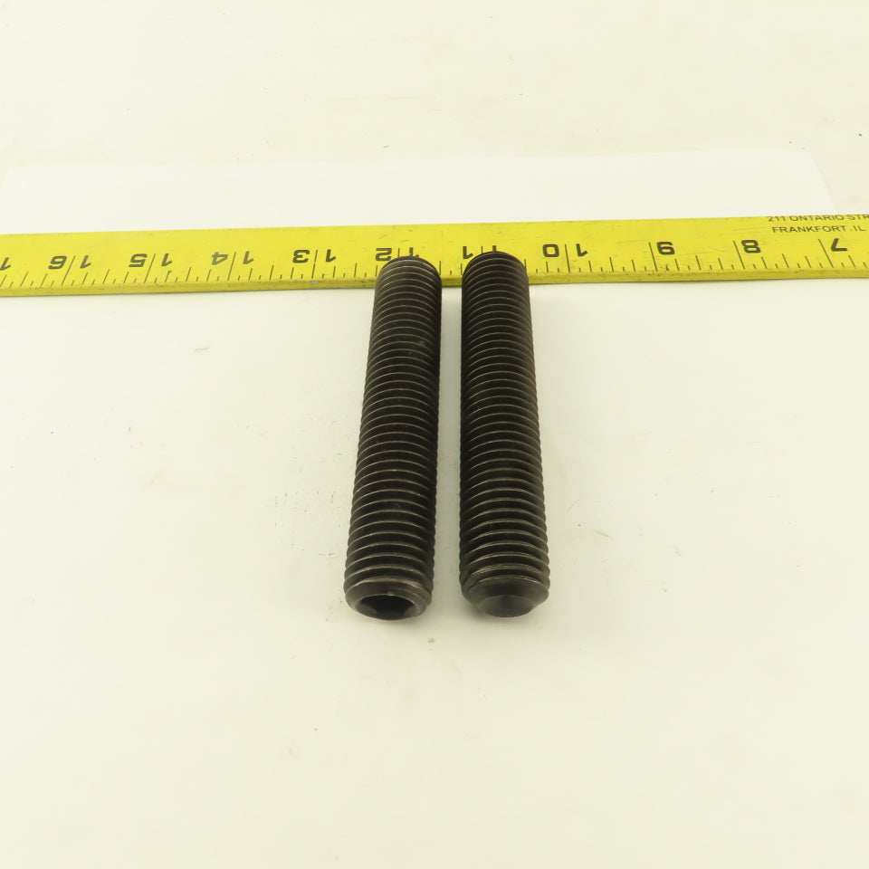 3/4"-10 x 4" Cup Point Socket Head Set Screw Lot Of 2