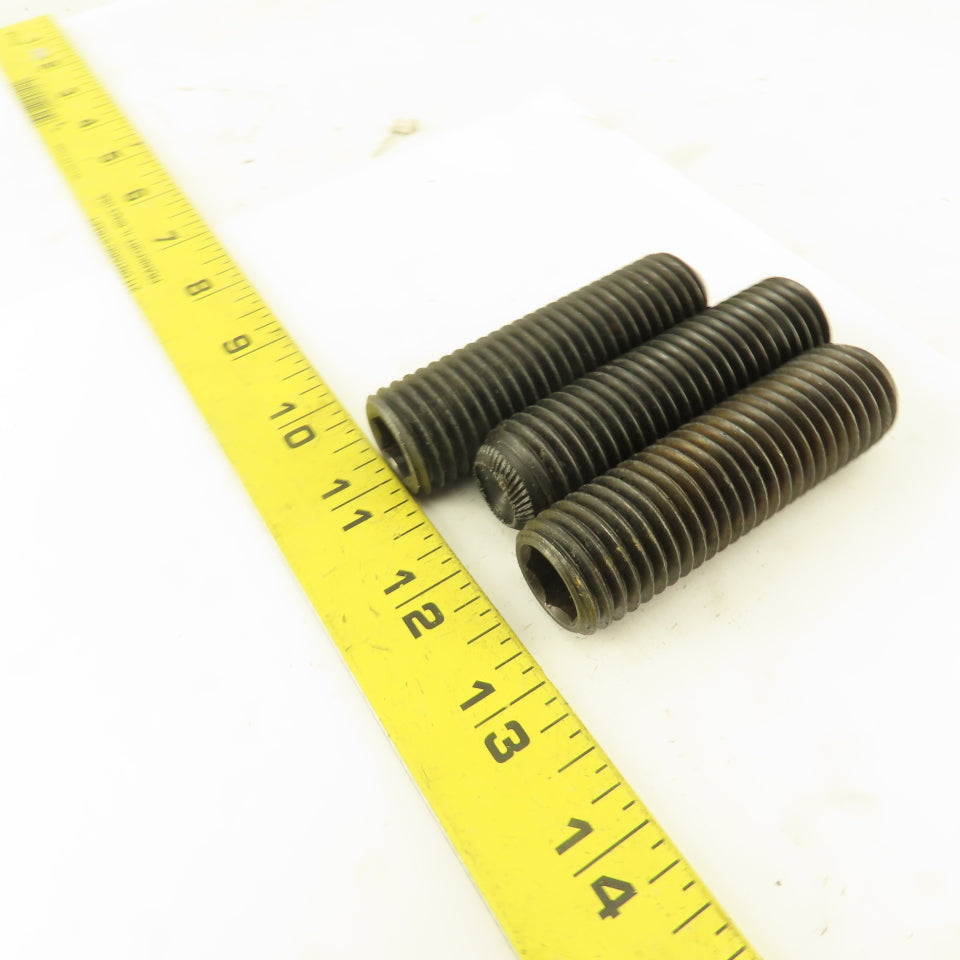 7/8"-9 x 3" Cup Point Socket Head Set Screw Lot Of 3